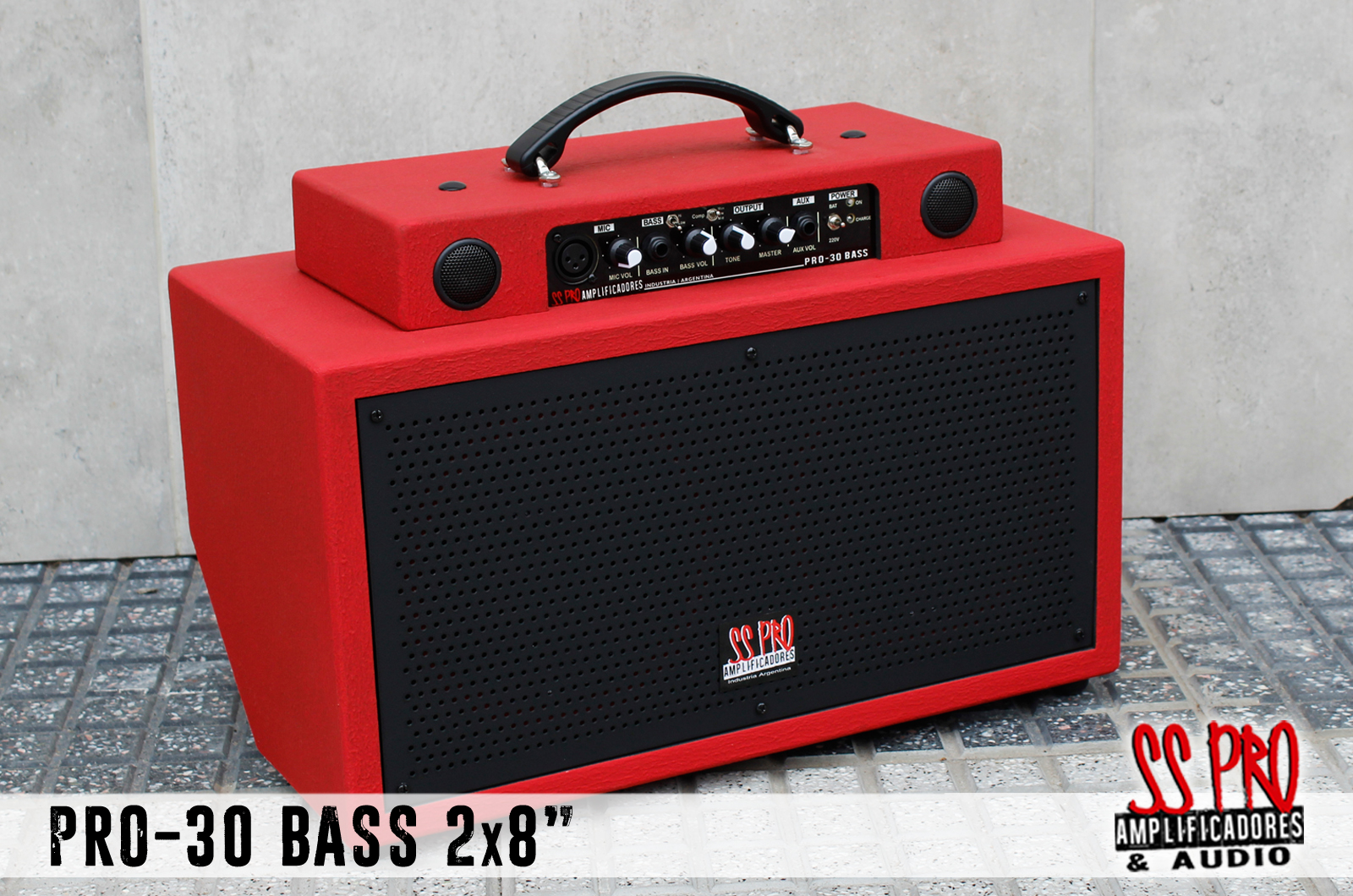 PRO-30 BASS 2X8 ROJO MATE_1